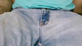 Quickie Cumshot Before Going Out for a Big Cock
